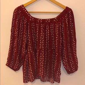 Franchesca’s 3/4 Sleeve Scoop Neck Blouse